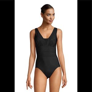 Lands End tummy control Grecian swimsuit 38D